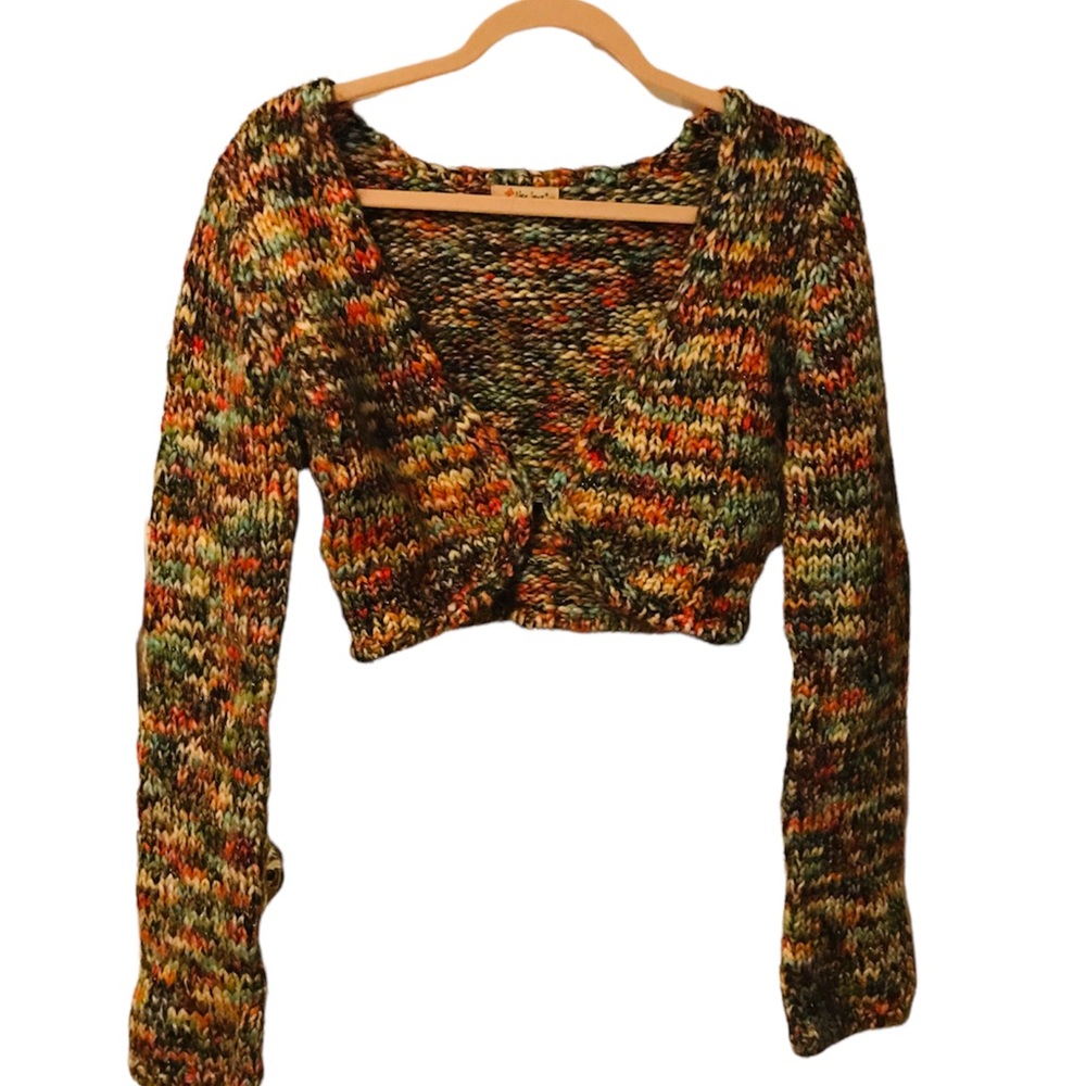 Gorgeous Like, Love multiple-colored crop cardigan sweater